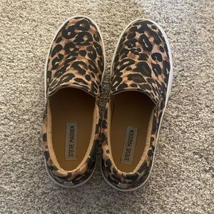 Steve Madden Leopard Slip Ons